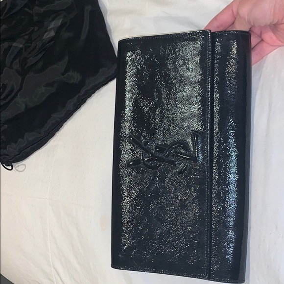 YSL black patent leather clutch - Picture 2 of 6